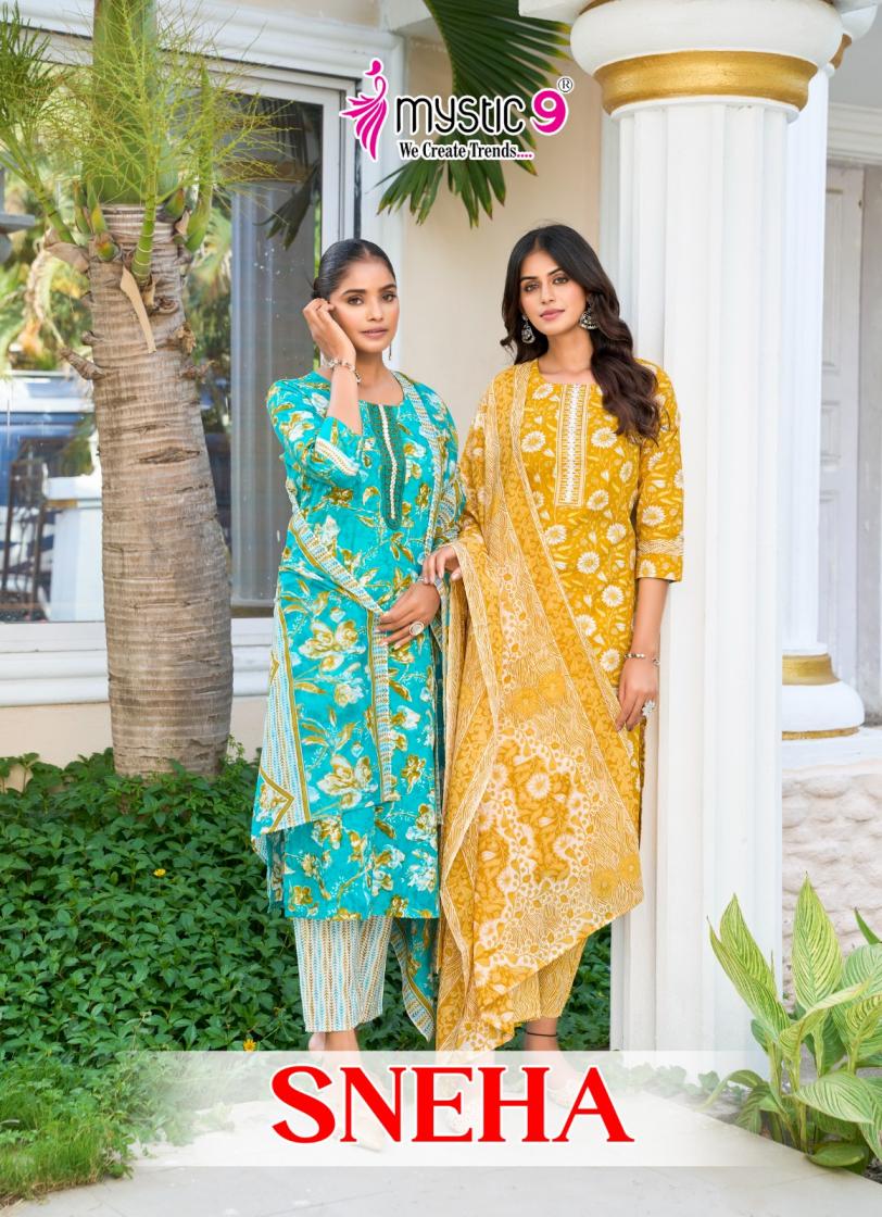 SNEHA VOL 1 BY MYSTIC9 3PCS READYMADE TOP BOTTOM AND DUPATTA 