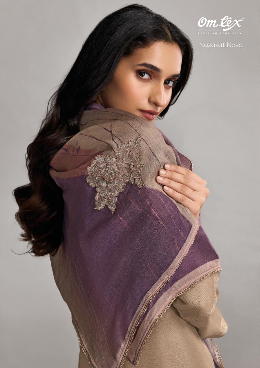 OMTEX NAZAKAT NOVA MUSLIN JACQUARD STYLISH SALWAR SUIT 