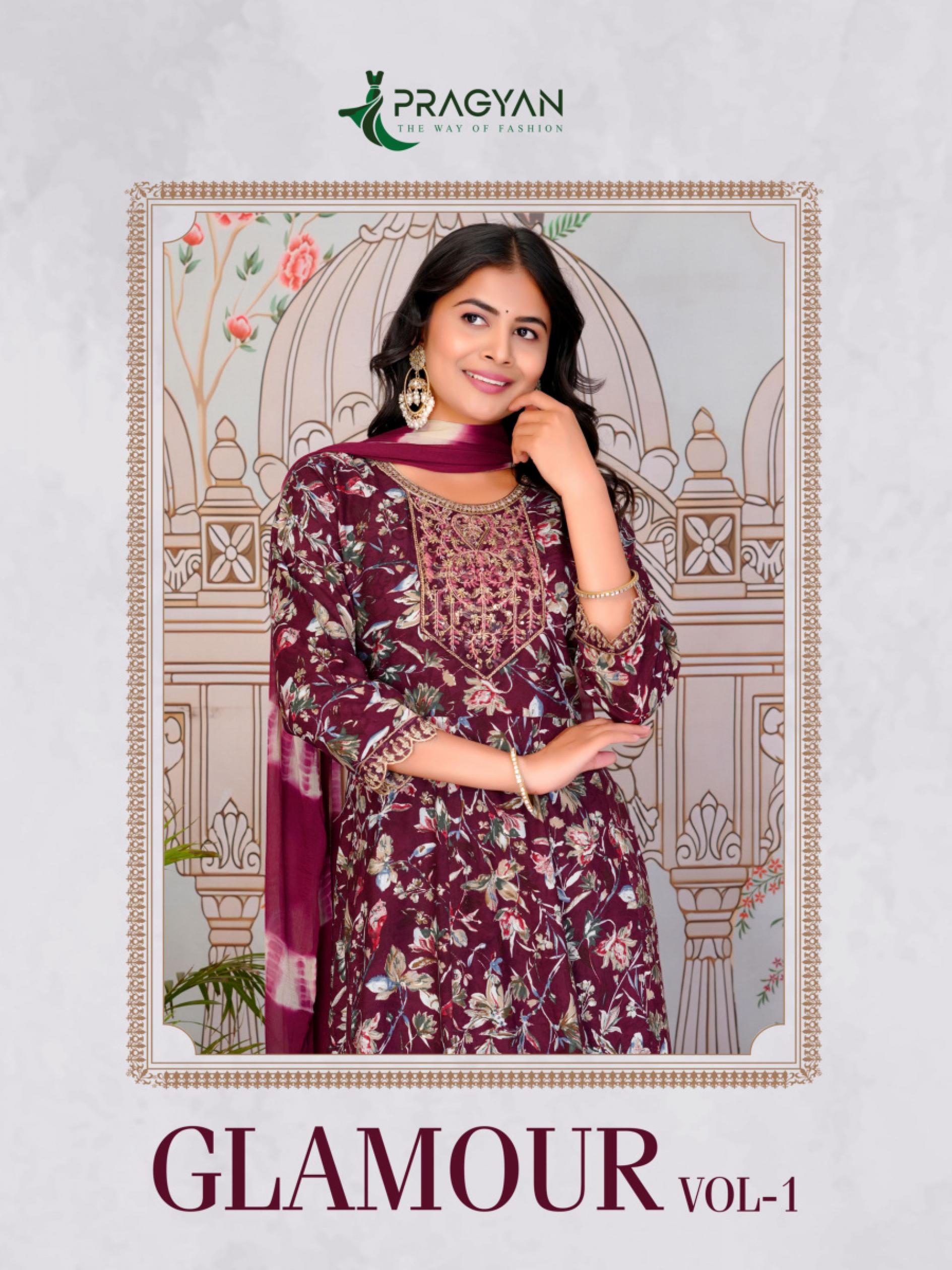 GLAMOUR VOL 1 BY PRAGYAN FULL STITCH RAYON ANARKALI SUIT FOR WOMENS  