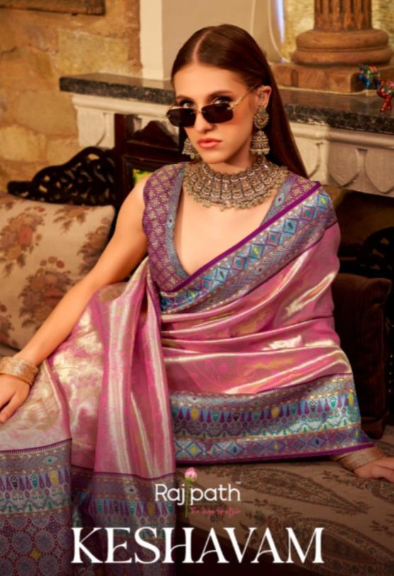 KESHAVAM BY RAJPATH TISSUE SILK AMAZING SAREE WHOLESALER  