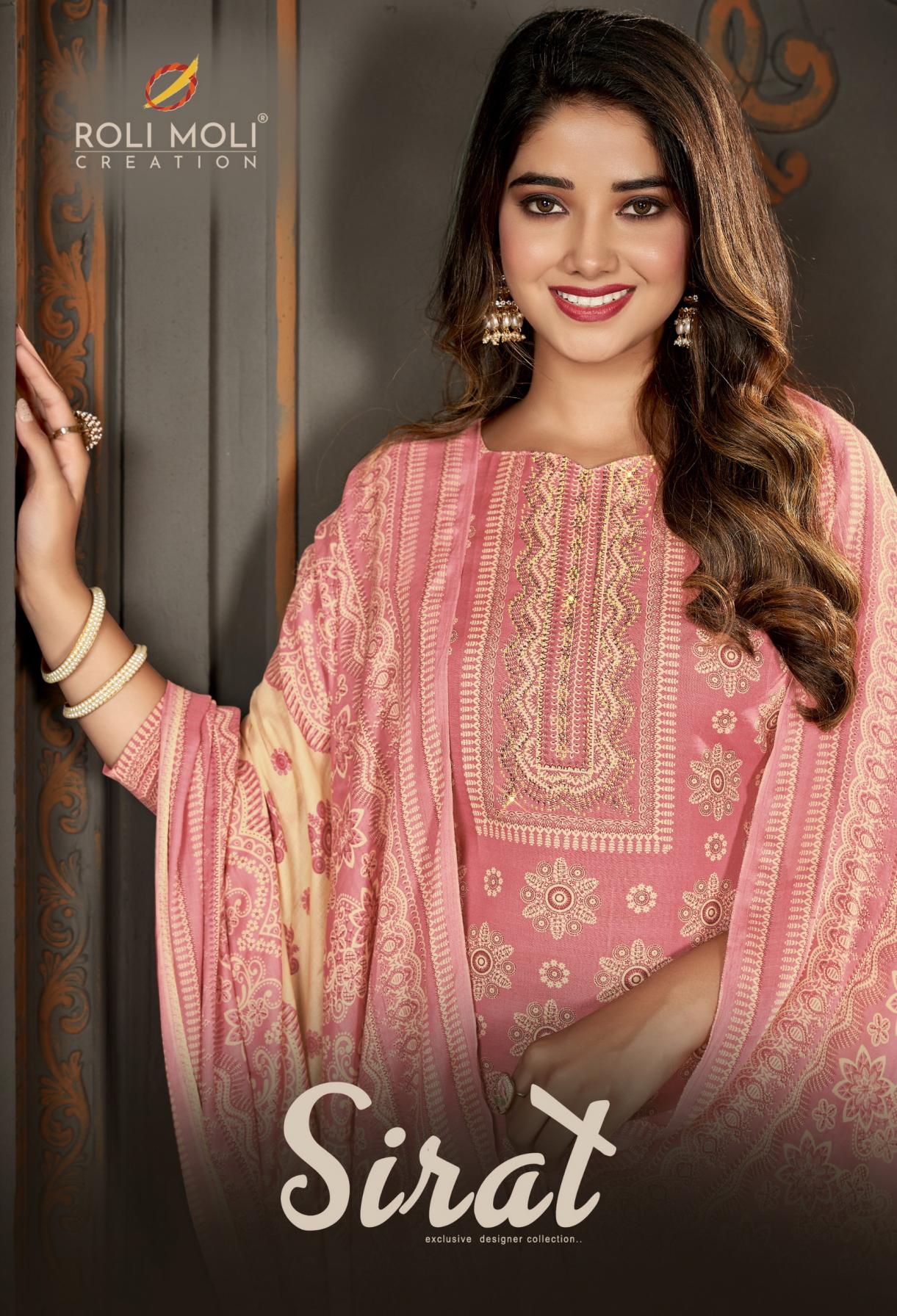 SIRAT VOL 11 BY ROLI MOLI CREATION COTTON FANCY DRESS MATERIALS 