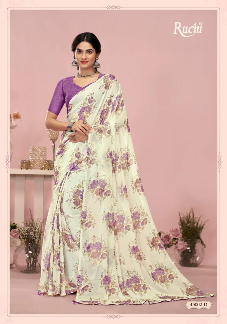 STAR CHIFFON VOL 200 BY RUCHI AMAZING SAREES ONLINE 