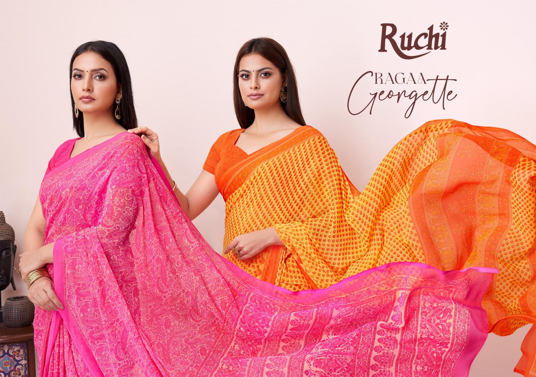 RAGAA GEORGETTE VOL 19 BY RUCHI GEORGETTE BEST SAREES 