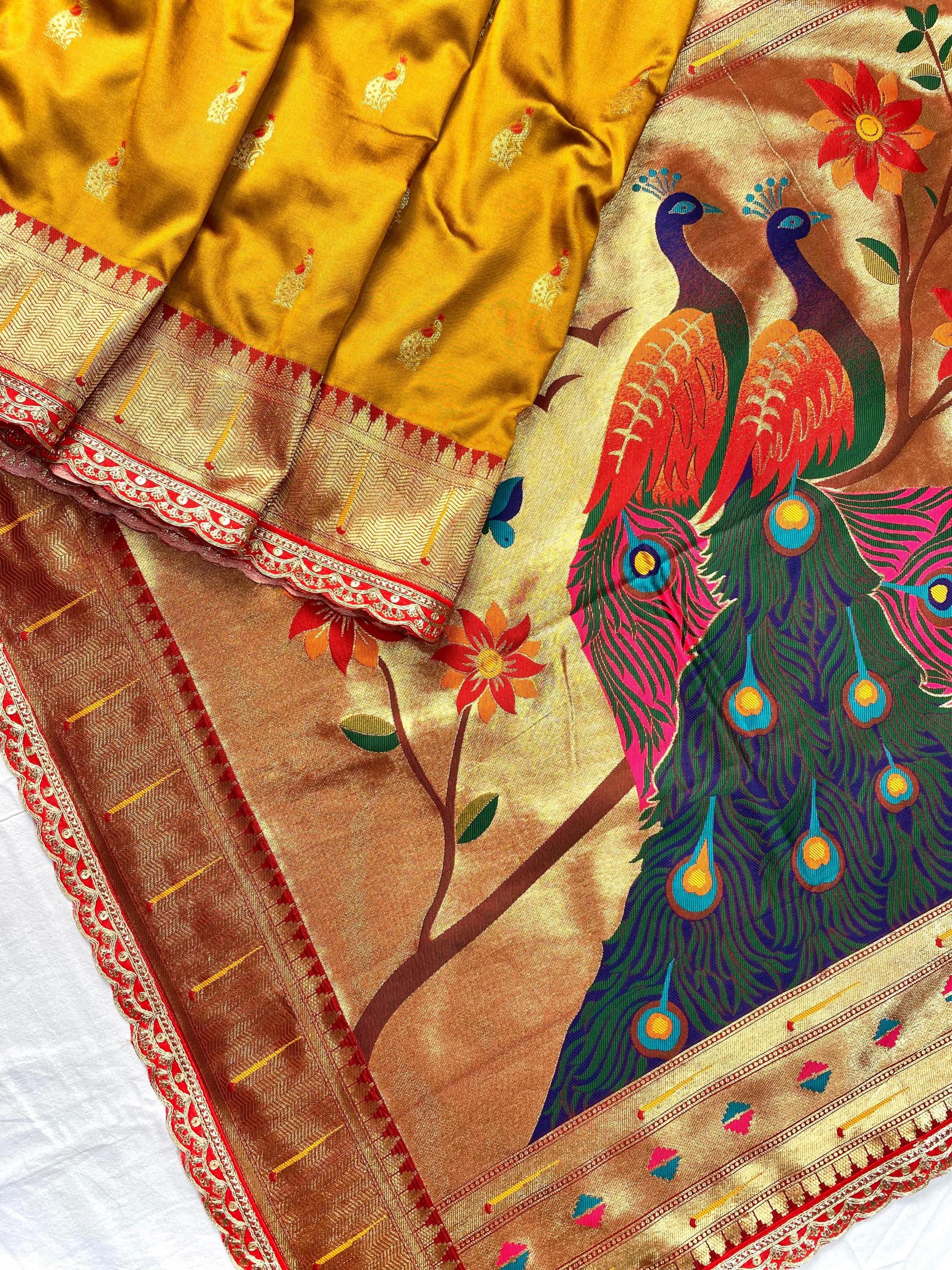 RUKMINI PAITHANI SILK UNIQUE COLOURS WEAVING DESIGN SAREES 