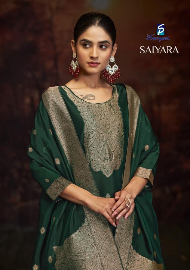 SARGAM PRINTS PRESENTS SAIYARA CASUAL 3PCS UNSTITCH SUIT 