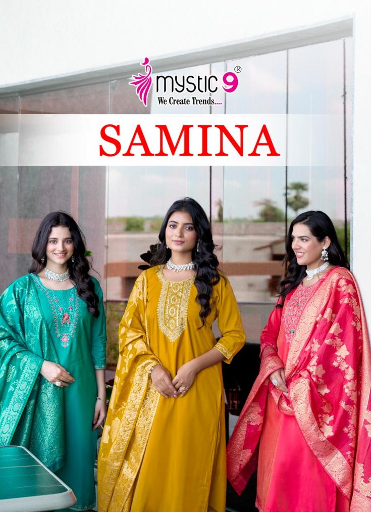 MYSTIC9 LAUNCH SAMINA VOL 1 READYMADE 3PCS SALWAR SUIT 