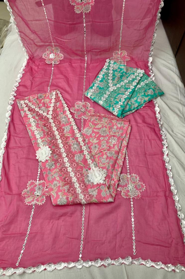 SAMRIDHI COTTON ELEGANCE UNSTITCH SALWAR KAMEEZ 