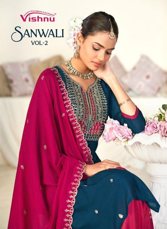 VISHNU SANWALI VOL 2 VICHITRA SILK UNIQUE SUIT FOR WOMENS 