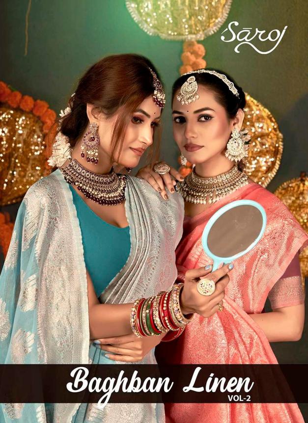  Baghban Linen Saroj Vol.2 cotton linen saree