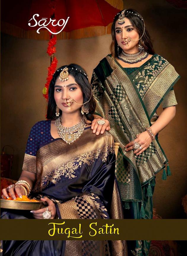 Jugal satin saroj satin silk saree