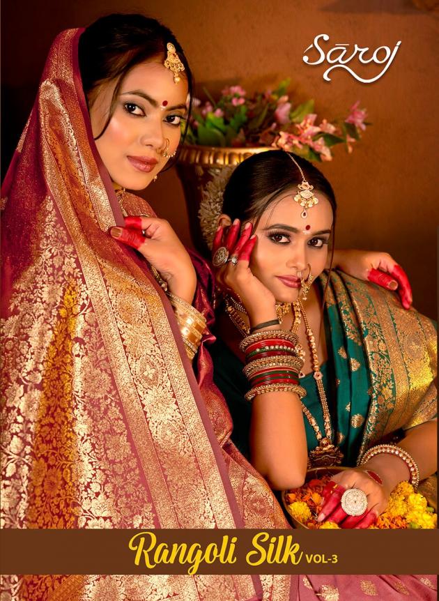 Rangoli silk Saroj vol.3 Satin silk saree