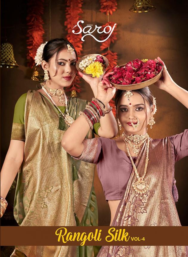 Rangoli silk Saroj vol.4 Satin silk saree