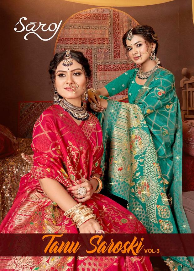  Tanu saroski Saroj vol.3  Dola silk saree 