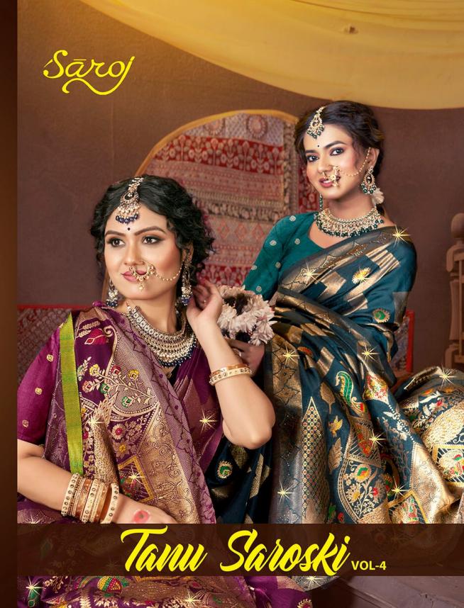 Tanu saroski Saroj vol.4  Dola silk saree 