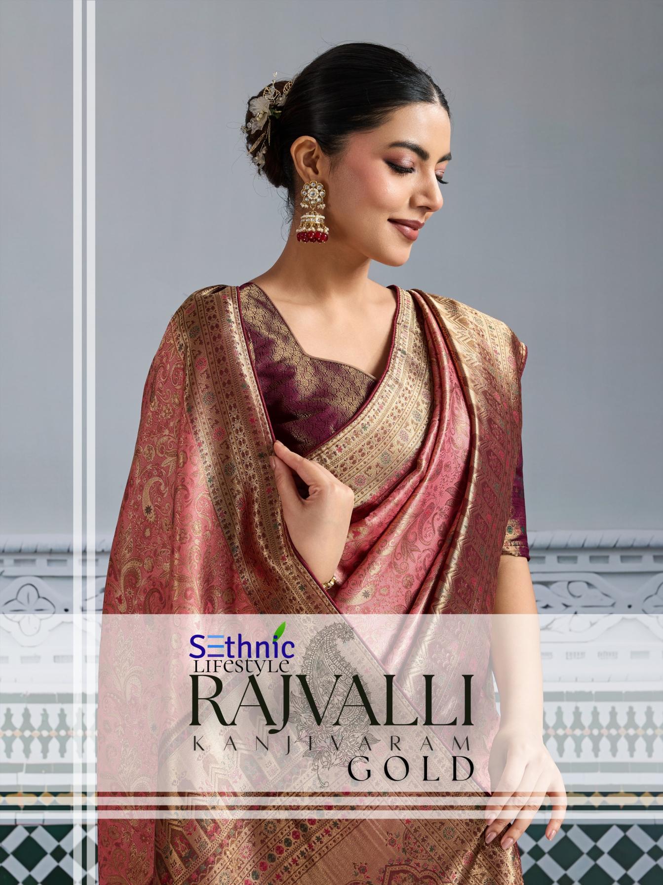 RAJVALLI GOLD BY SETHNIC LIFESTYLE STYLISH KANJIVARAM SILK SAREES 
