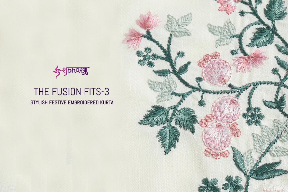 THE FUSION FITS VOL 3 BY SHUBHVASTRA VISCOSE SILK FULLY STITCH MENS KURTA  