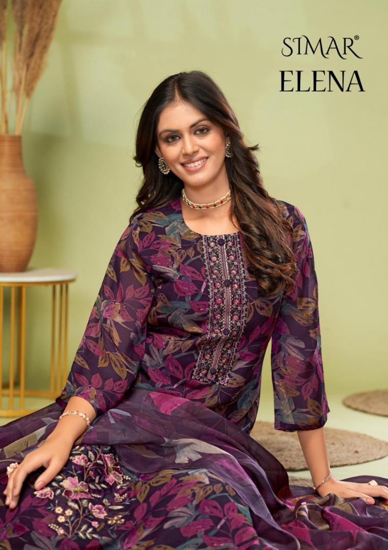ELENA BY SIMAR GLOSSY AMAZING DIGITAL PRINT FANCY LADIES UNSTITCH SUIT 