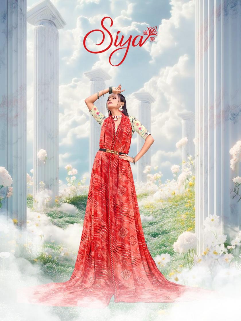 SIYA LAHARIYA BANDHANI PRINT CASUAL SAREE FOR WOMENS 