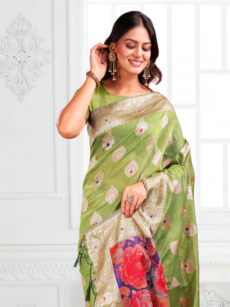 ASTITA SUHANI Vol 1 FANCY DESIGNER LINEN COTTON FABRIC SAREE WHOLSALE WITH LATKAN