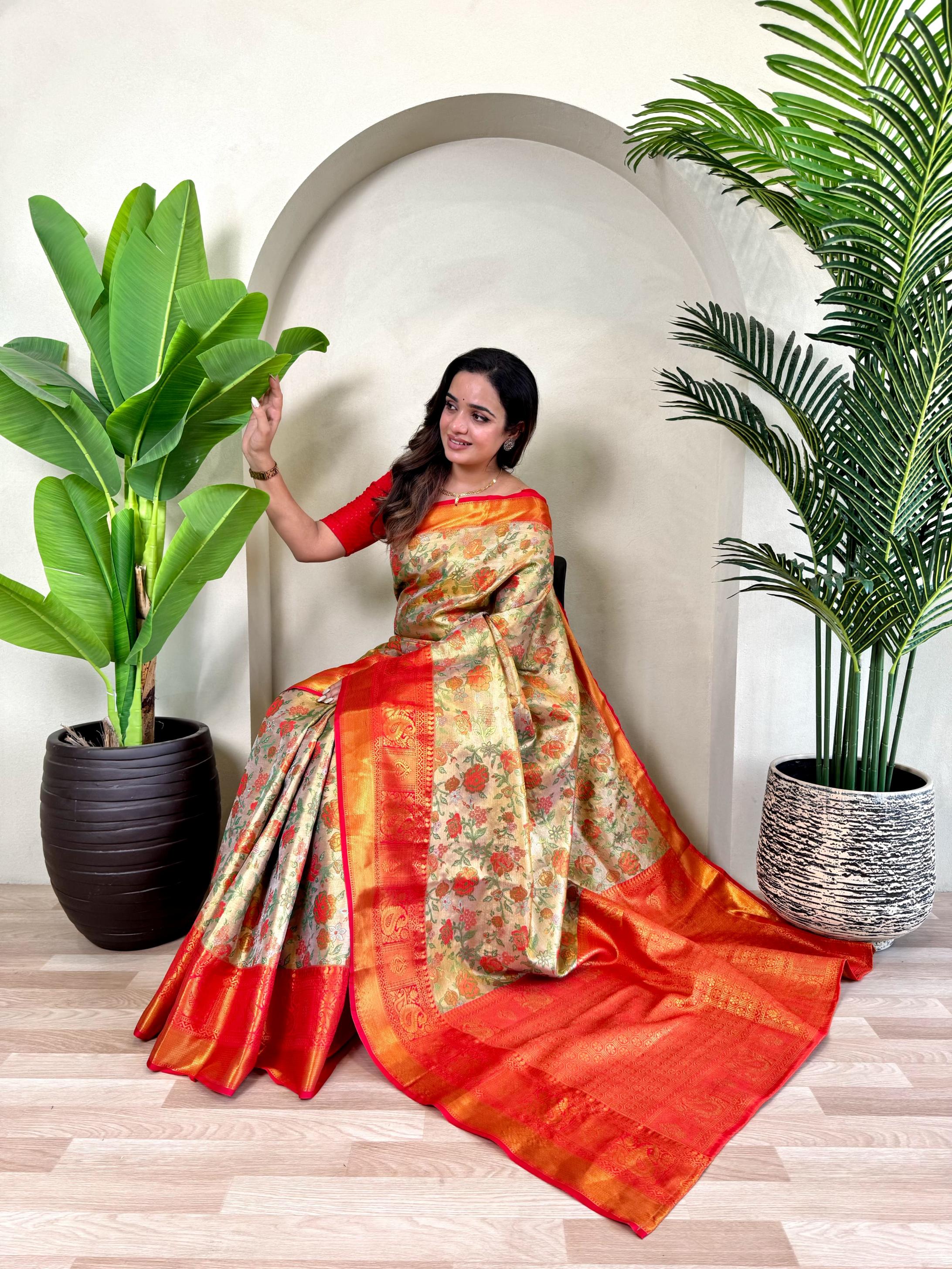 SUJATA KANCHIPURAM SILK WEAVING TRADITIONAL SAREES ONLINE  