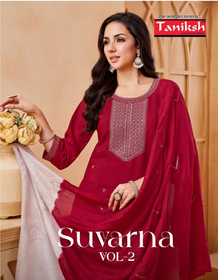 SUVARNA VOL 2 BY TANIKSH ROMAN STYLISH LOOK 3PCS DRESS