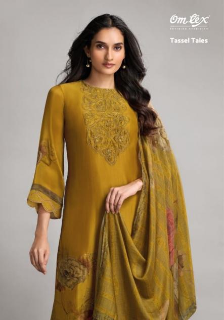 OMTEX TASSEL TALES ALPINE SILK UNIQUE SALWAR KAMEEZ 