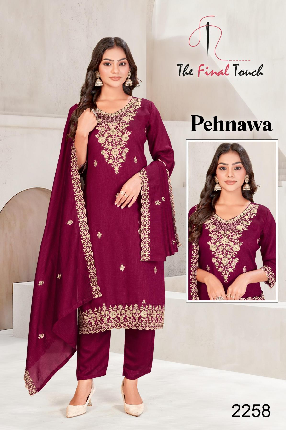 PEHNAWA BY THE FINAL TOUCH R R FASHION VICHITRA FULL STITCH COMBO 3PCS DRESS
