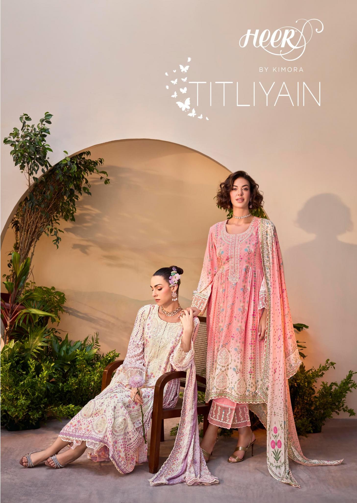 HEER KIMORA TITLIYAIN VOL 212 MUSLIN FANCY DRESS MATERIALS 