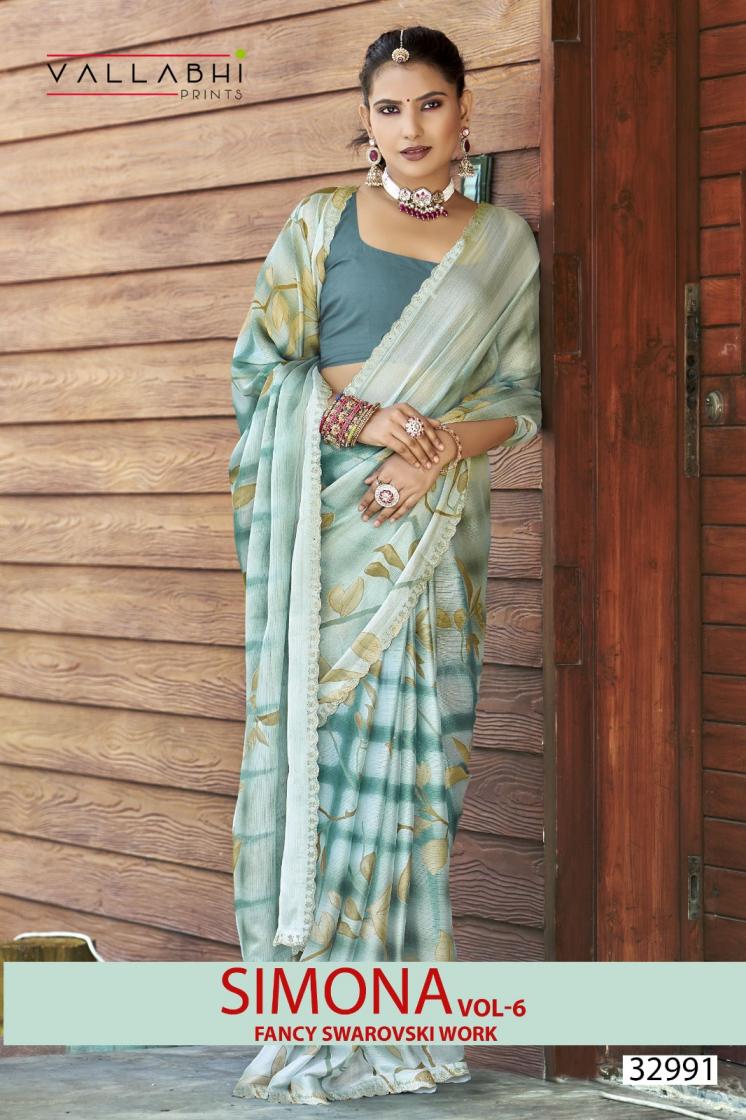 SIMONA VOL 6 BY VALLABHI PRINTS CASUAL WEAR SAREE