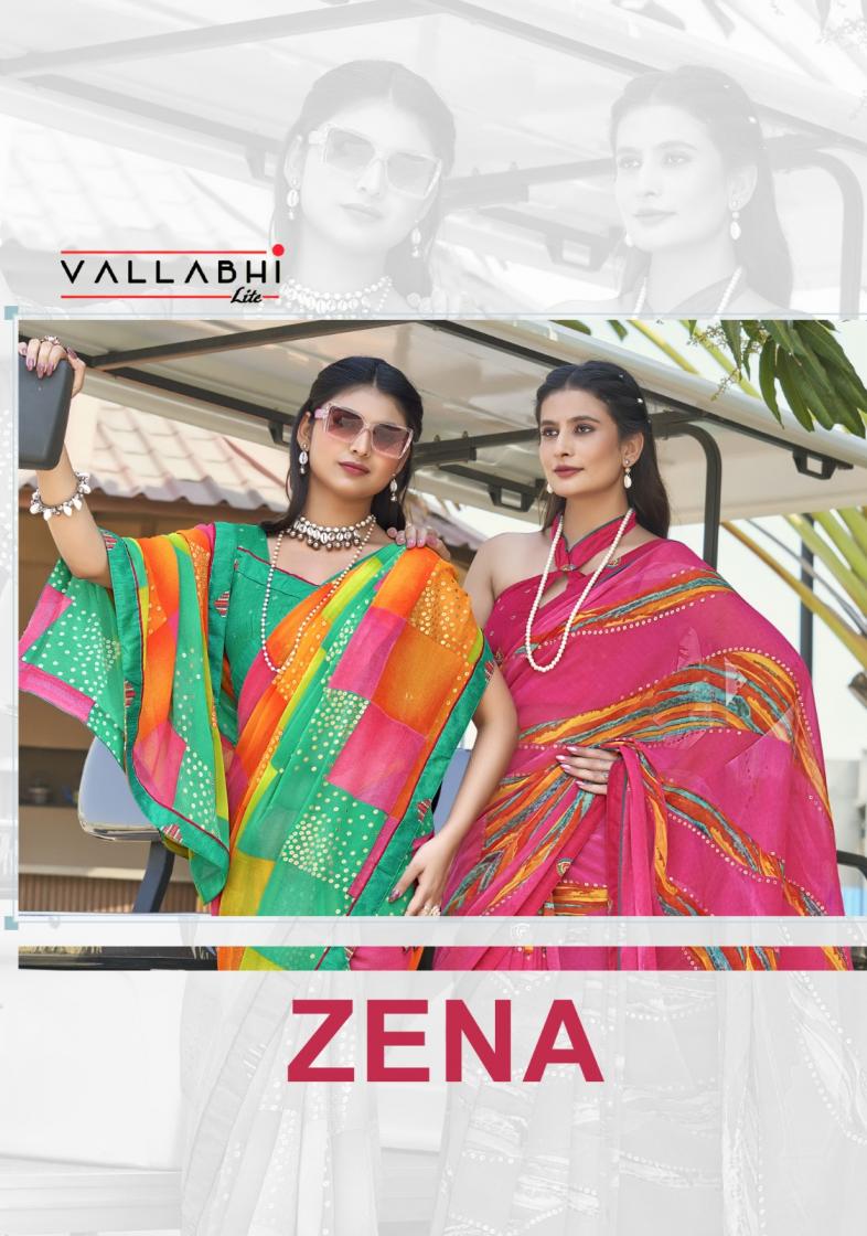 ZENA BY VALLABHI GEORGETTE SAREE