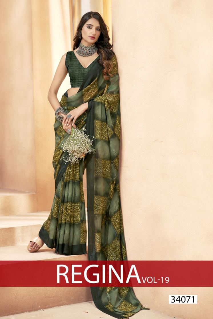 REGINA VOL 19 BY VALLABHI PRINTS GEORGETTE SAREE DESIGN 2025