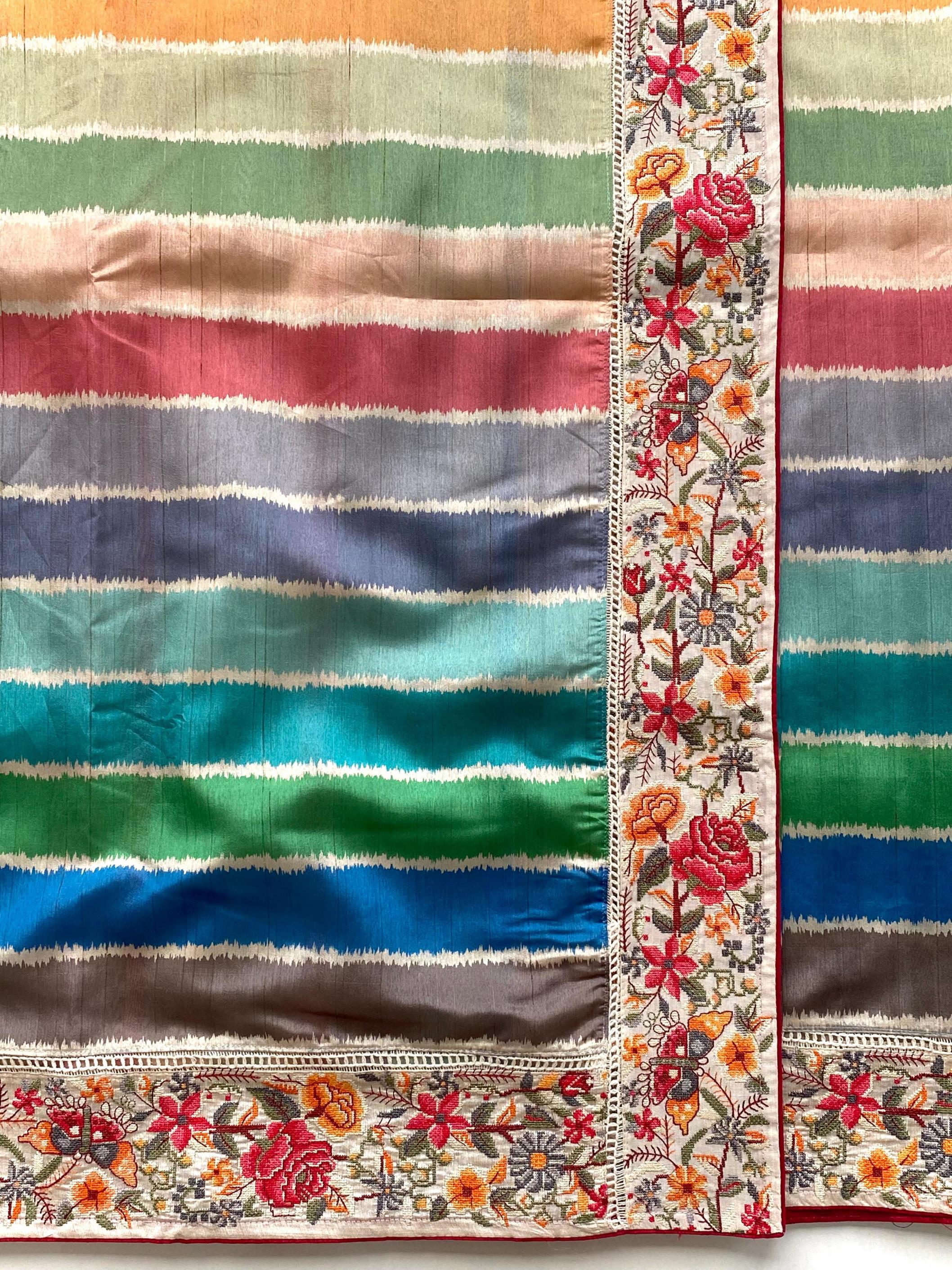 VARUNA TUSSAR SILK COLOUR ADDITION SAREES 