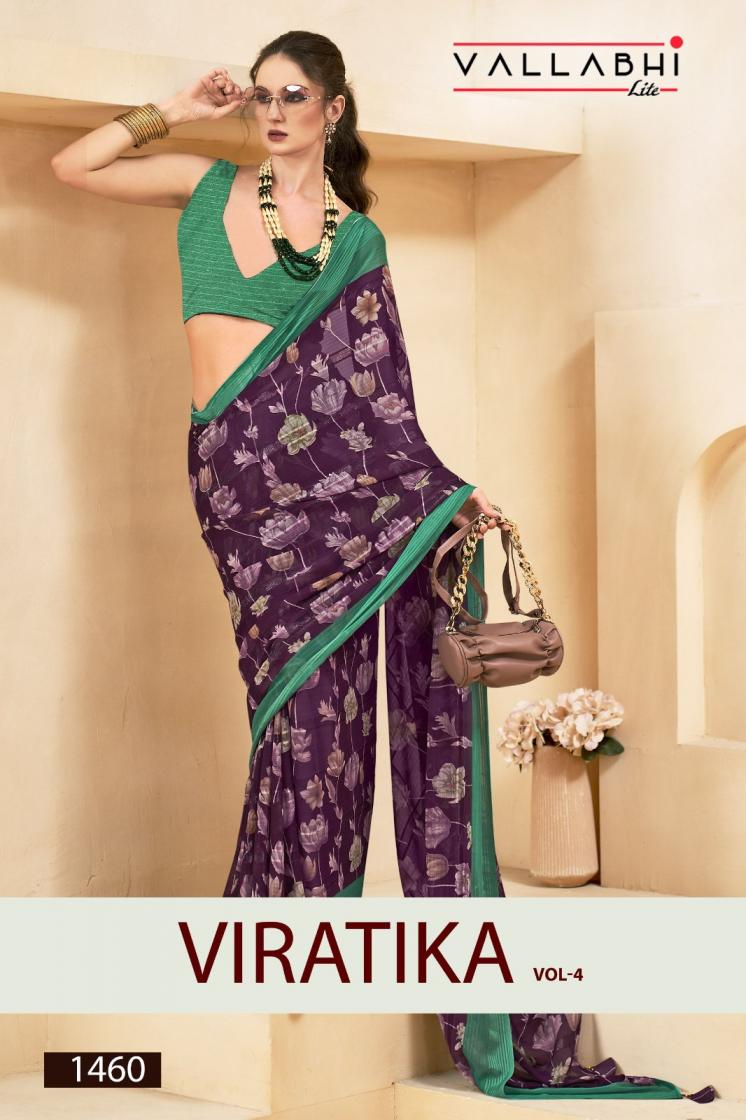 VALLABHI LITE VIRATIKA VOL 4 GEORGETTE AMAZING SAREES 
