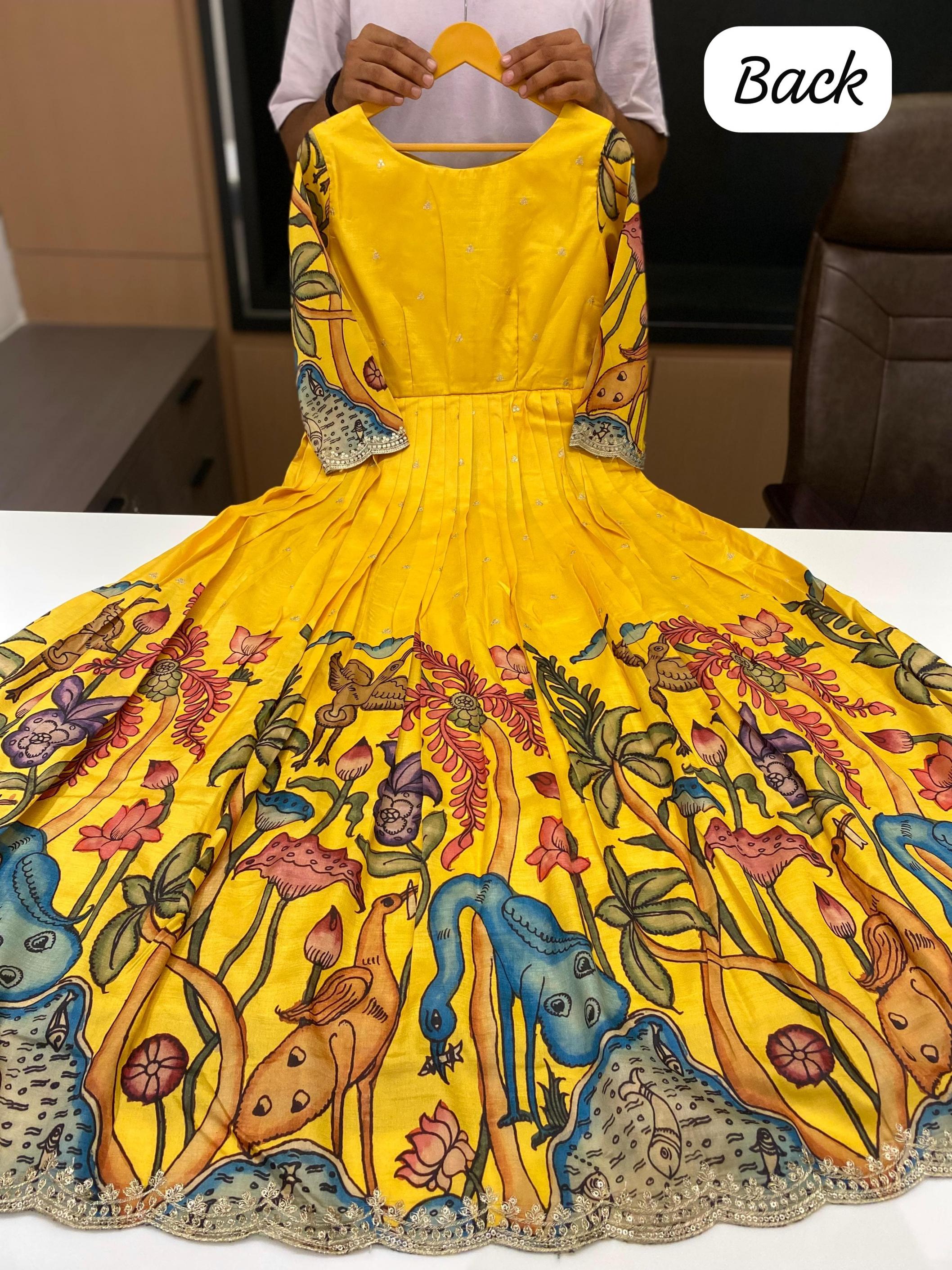 W2000-02 UNIQUE FULLY STITCH SILK BLEND FANCY GOWNS 