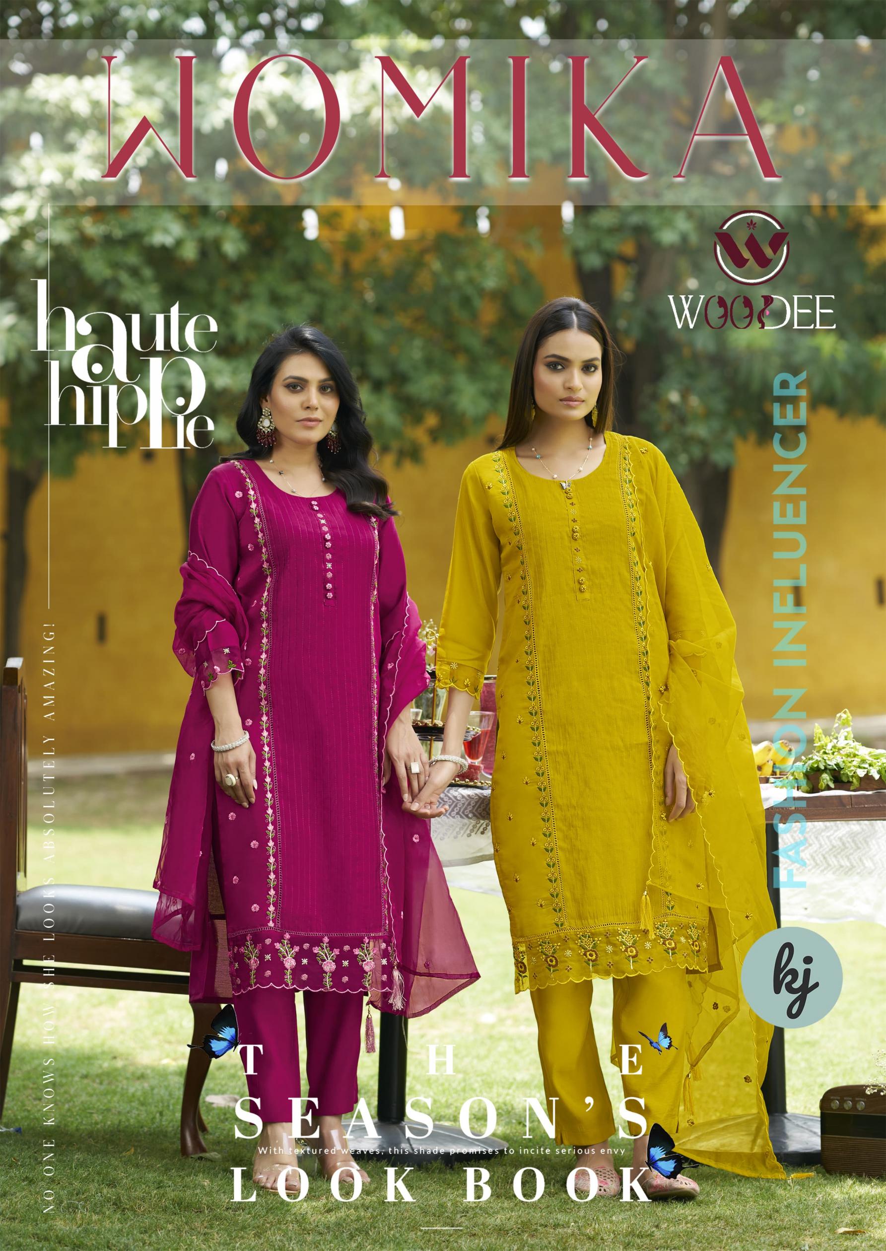 WOODEE PRESENTS WOMIKA FULL STITCH 3PCS TOP BOTTOM AND DUPATTA 
