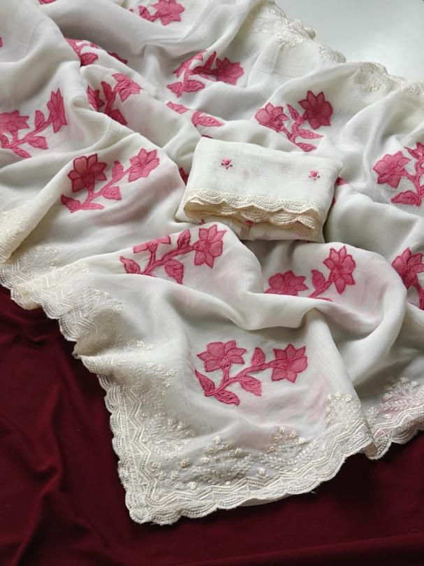 2001 HIT DESIGN CRUNCHY EMBROIDERY SAREES ONLINE 