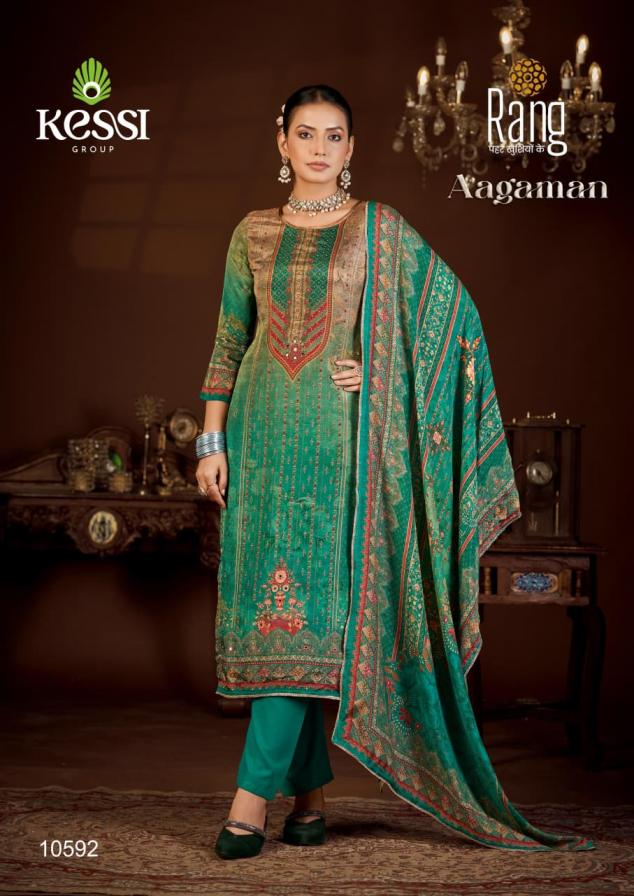 KESSI RANG AAGAMAN GLASS ORGANZA MODERN PAKISTANI 3PCS DRESS
