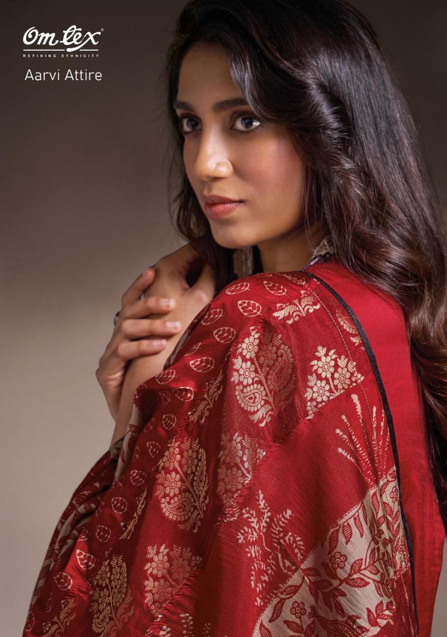 OMTEX AARVI ATTIRE ARMAYA SILK FANCY 3PCS DRESS