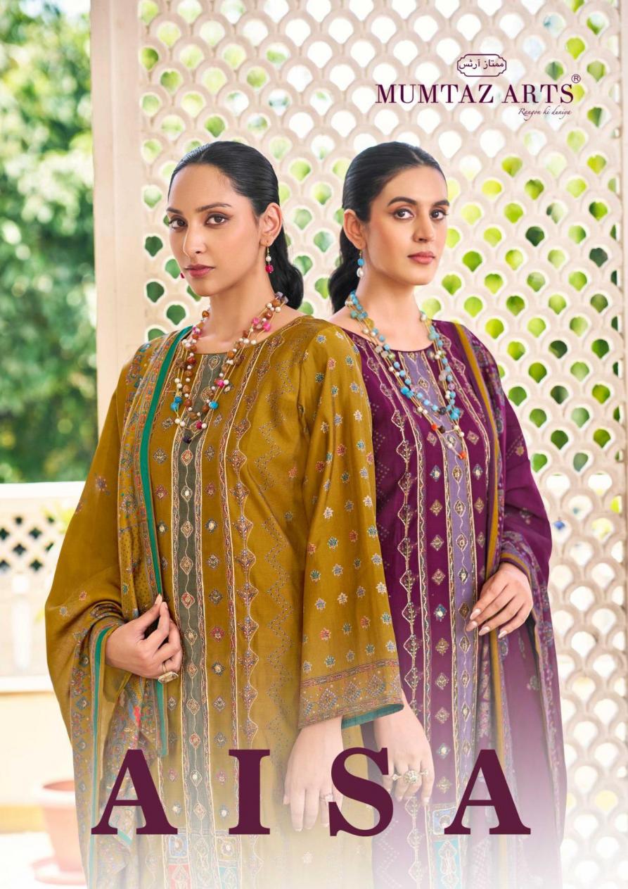MUMTAZ ARTS AISA HIT DESIGN VISCOSE MUSLIN PAKISTANI DRESS MATERIALS 