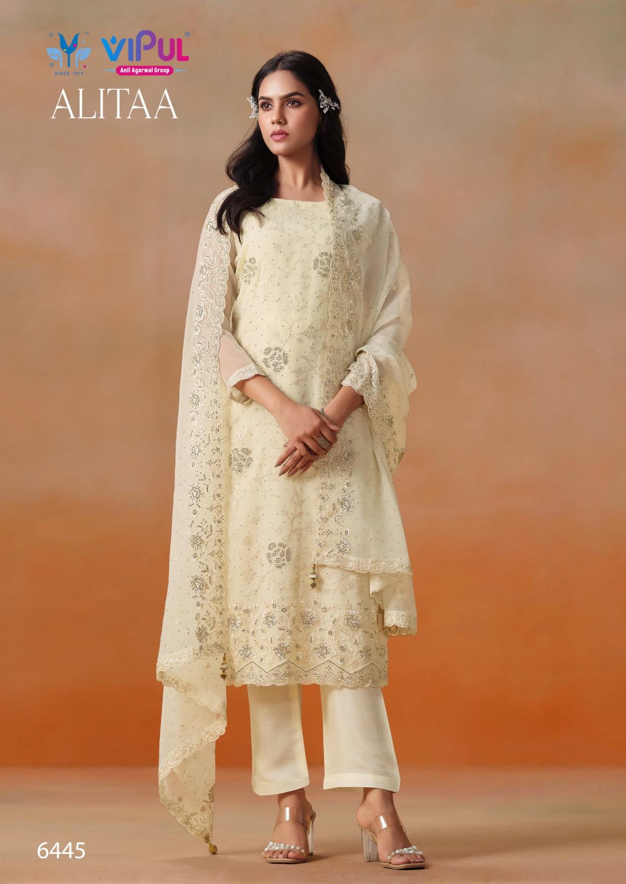 VIPUL FASHION ALITAA CRINKLE CHIFFON FASHIONABLE 3PCS DRESS