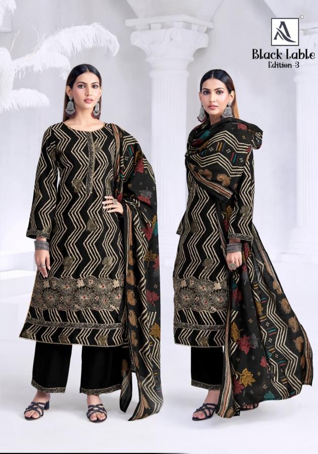 BLACK LABLE VOL 3 BY ALOK FULL STITCH PLUS SIZE VISCOSE RAYON PAKISTANI SUITS 