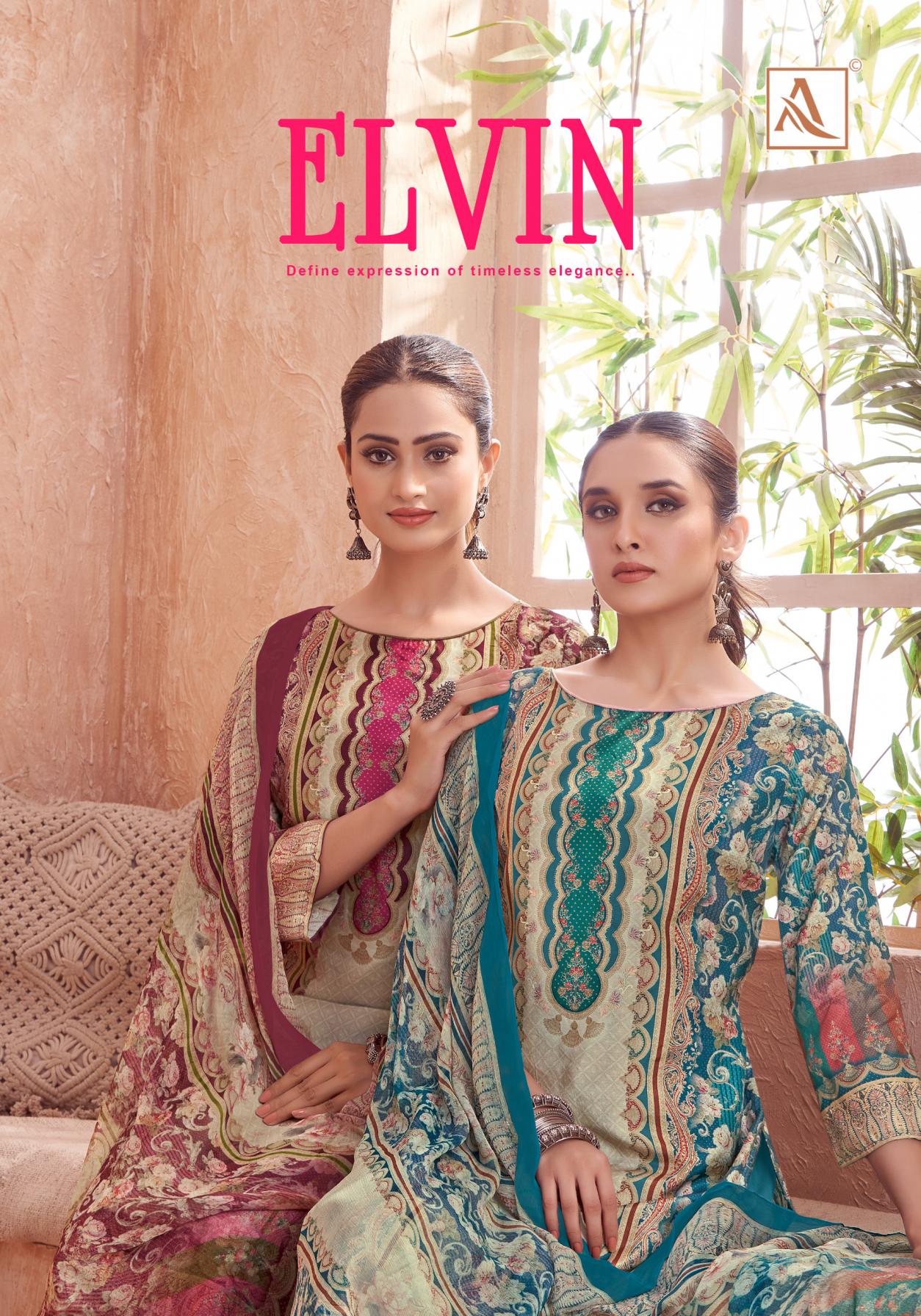 ELVIN BY ALOK VISCOSE MUSLIN PAKISTANI UNSTITCH SUITS 