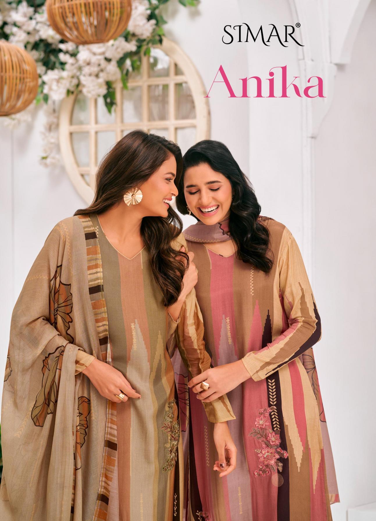 GLOSSY SIMAR ANIKA VISCOSE MUSLIN MODERN SALWAR KAMEEZ 