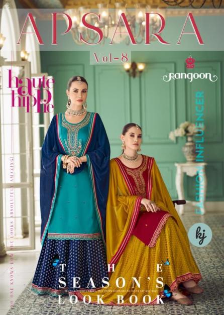 RANGOON APSARA VOL 8 JAM SILK CLASSIC FULL STYLE GHAGHARA STYLE DRESS