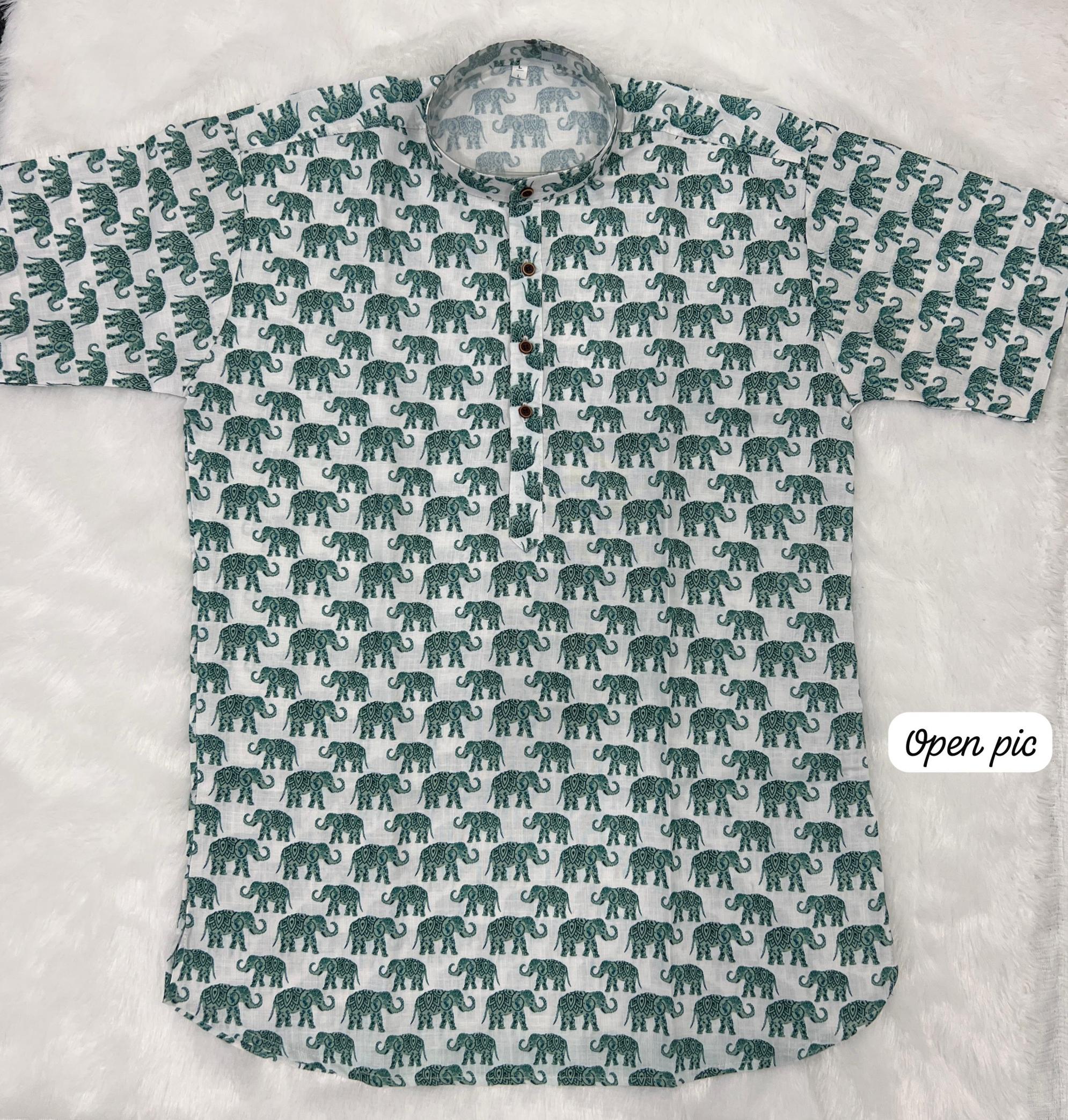 B DESI TRENDY COTTON PRINTED FULL STITCH KIDS SHORT KURTAS