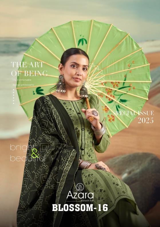 AZARA RADHIKA FASHION BLOSSOM VOL 16 COTTON SUIT FOR WOMENS 