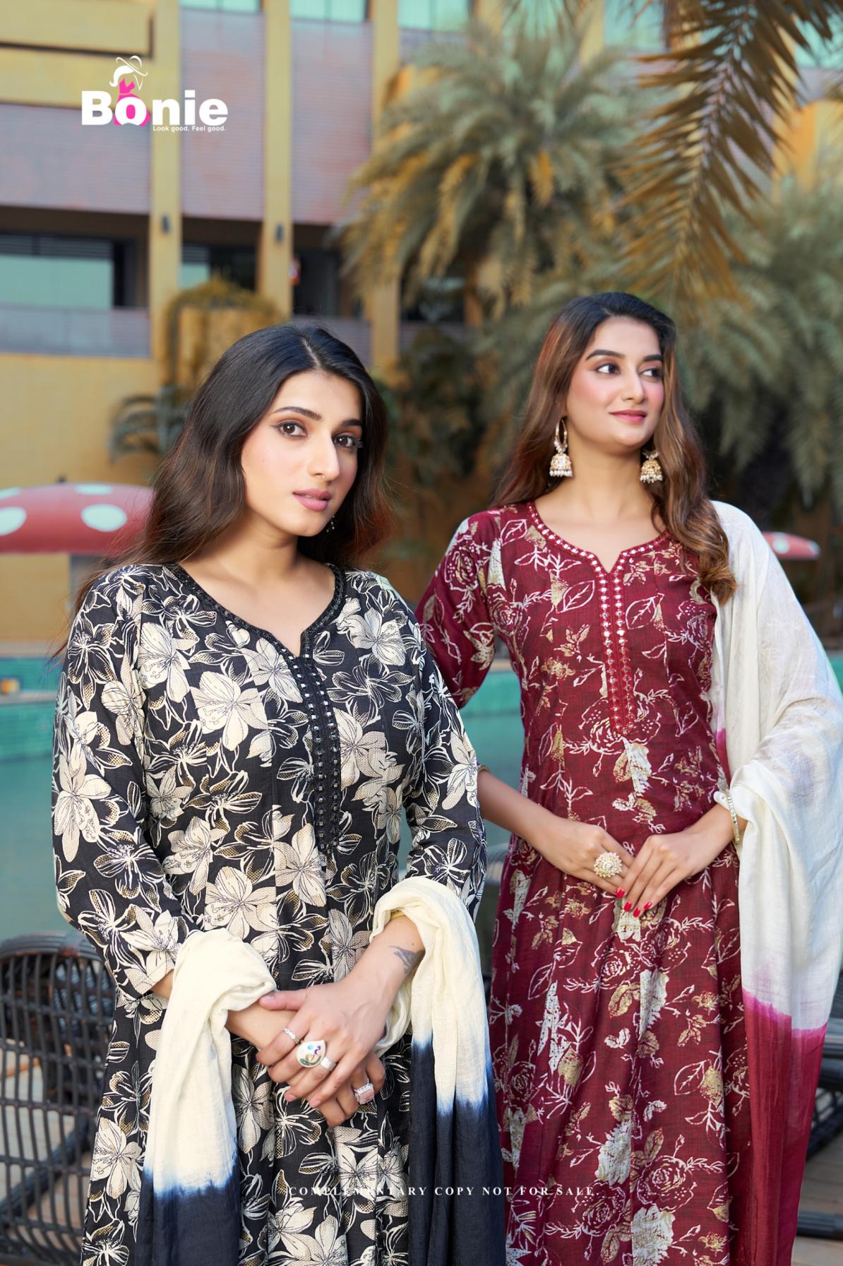 RADISSON BY BONIE READYMADE VATICAN PRINT STYLISH 3PCS DRESS