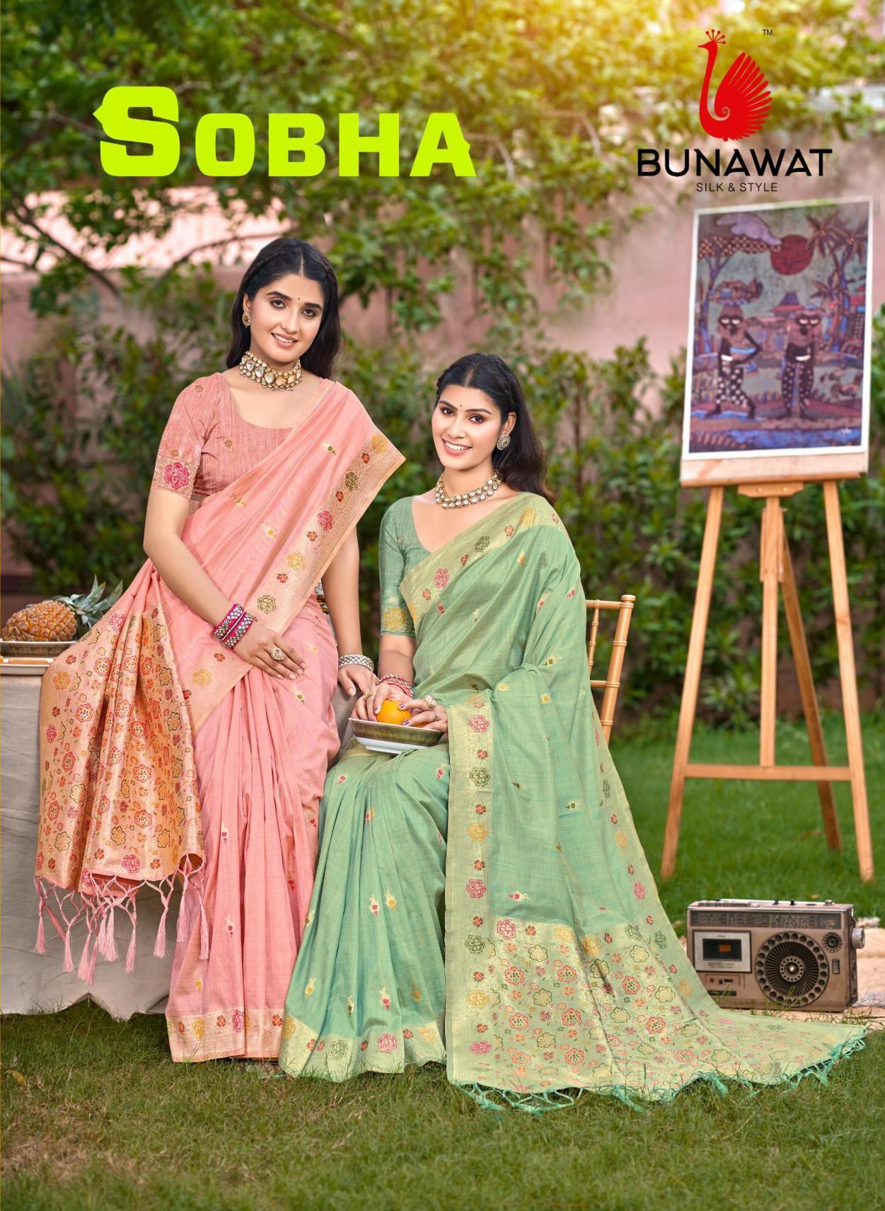 BUNAWAT - Sobha Havy Assam Silk saree With Meena