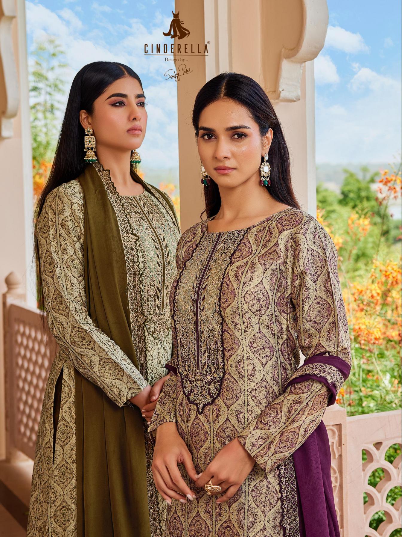 SAHELI BY CINDERELLA TANSHVI SILK JACQUARD HIT DESIGN SUITS 