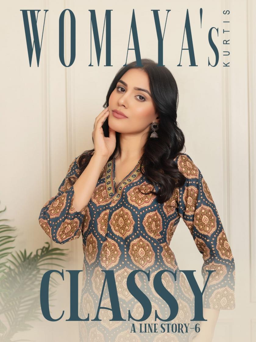 WOMAYA CLASSY A LINE STORY VOL 6 FULL STITCH COMBO COTTON CAMBRIC SUITS ONLINE 